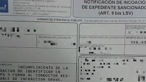 La DGT informará en el reverso de las multas de los riesgos que supone la infracción